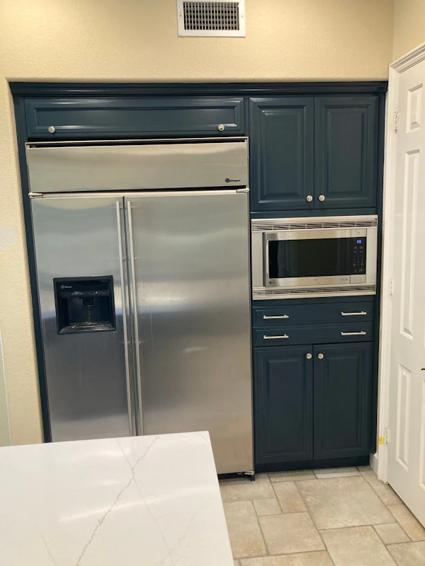  Kitchen Cabinet Painting in Rancho Santa Fe: Love This New Blue!