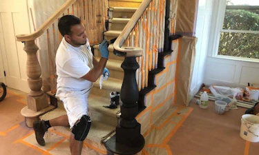  Staining a Staircase in San Diego